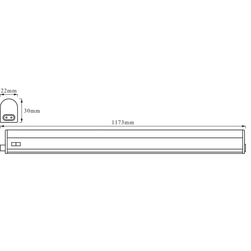 Osram - LED Podlinkové svítidlo BATTEN LED/14W/230V 4000K 117,3 cm