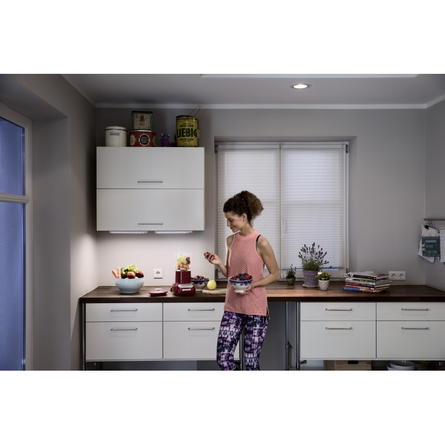 Osram - LED Podlinkové svítidlo se senzorem pohybu a soumraku LINEARLED LED/1,9W/6V 4xAA 4000K 21,4 cm bílá