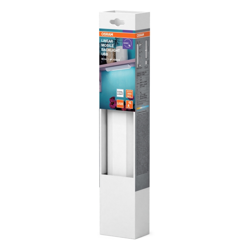 Osram - LED Podlinkové svítidlo se senzorem MOBILE LED/1W/3,7V 500 mAh 20 cm