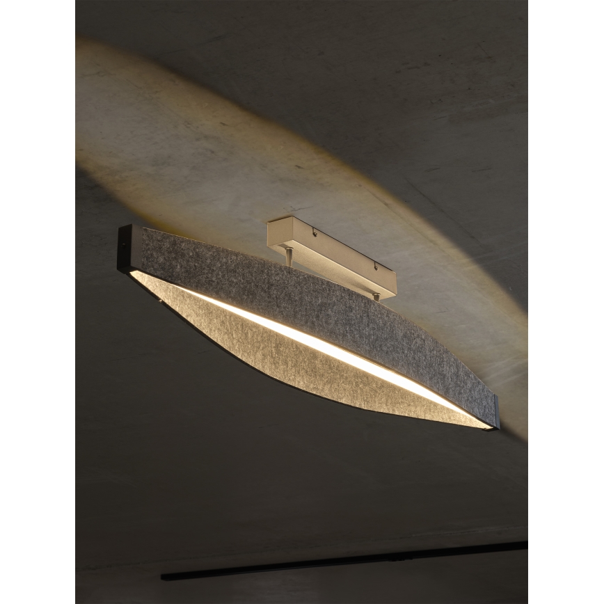 Osram - LED Přisazený lustr DECOR FLAT LED/23W/230V šedá