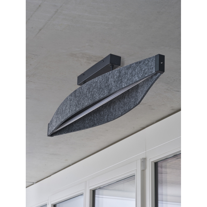 Osram - LED Přisazený lustr DECOR FLAT LED/23W/230V šedá