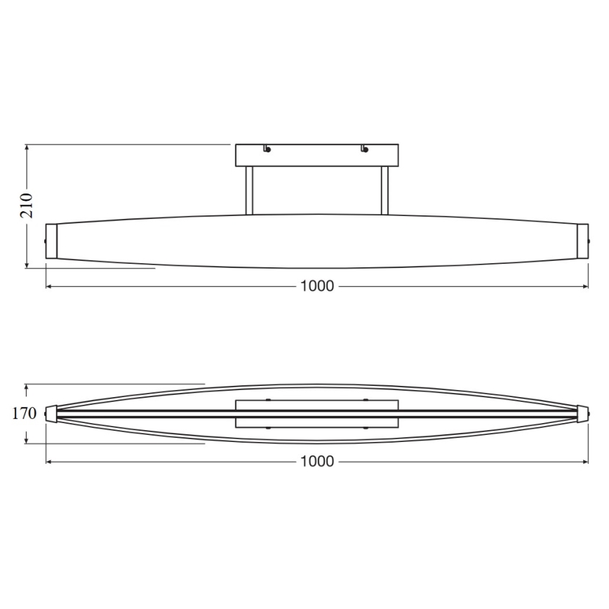 Osram - LED Přisazený lustr DECOR FLAT LED/23W/230V šedá