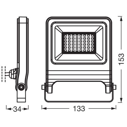 Osram - LED Reflektor ENDURA LED/30W/230V 4000K IP65
