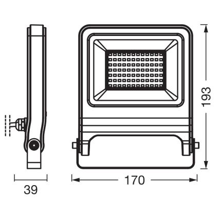 Osram - LED Reflektor ENDURA LED/50W/230V 3000K IP65