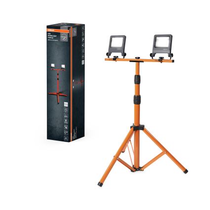 Osram - LED Reflektor s držákem TRIPOD 2xLED/20W/230V 4000K IP65 oranžová/antracit