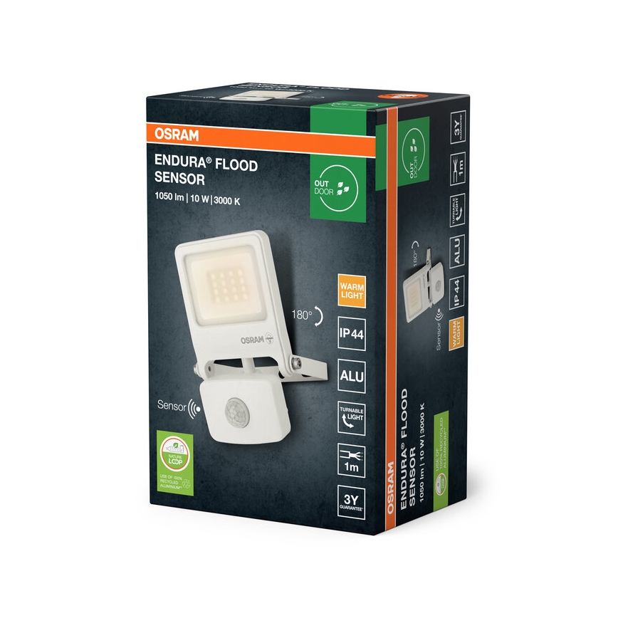 Osram - LED Reflektor se senzorem ENDURA LED/10W/230V 3000K IP44