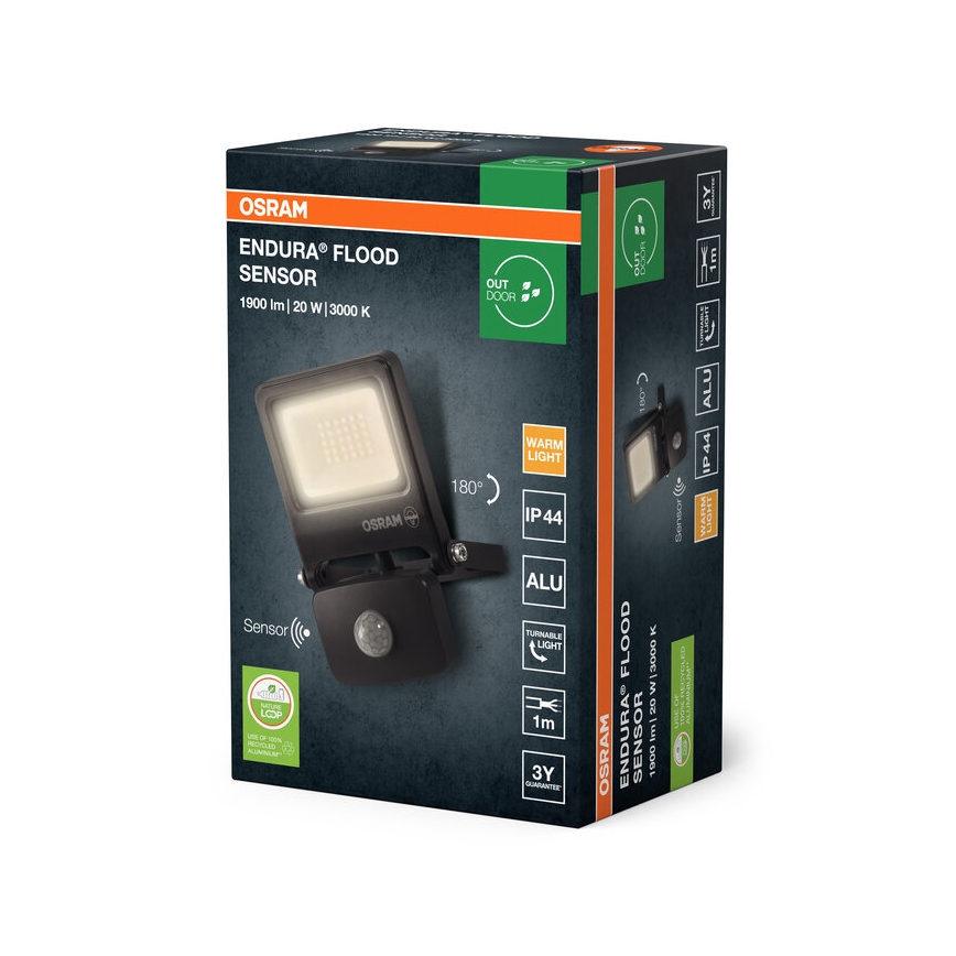 Osram - LED Reflektor se senzorem ENDURA LED/20W/230V 3000K IP44