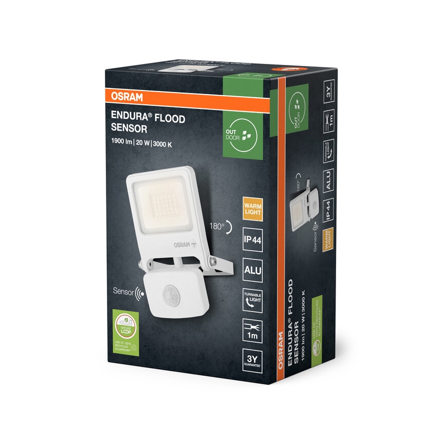 Osram - LED Reflektor se senzorem ENDURA LED/20W/230V 3000K IP44