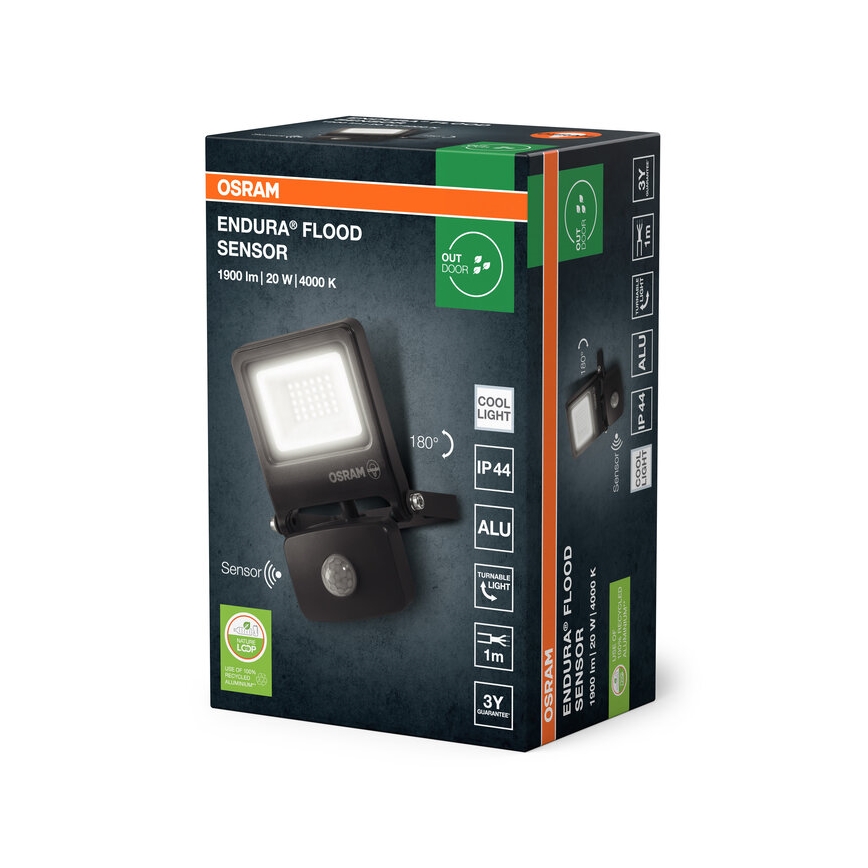 Osram - LED Reflektor se senzorem ENDURA LED/20W/230V 4000K IP44