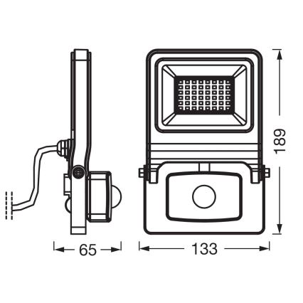 Osram - LED Reflektor se senzorem ENDURA LED/30W/230V IP44