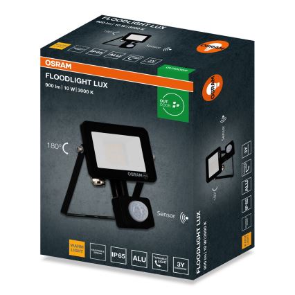 Osram - LED Reflektor se senzorem FLOODLIGHT LED/10W/230V 3000K IP65