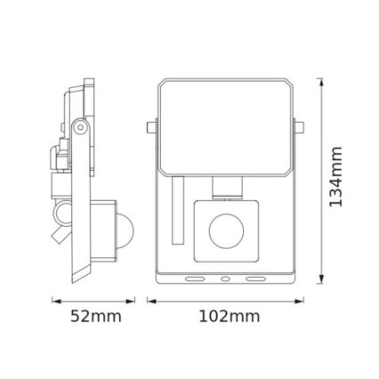 Osram - LED Reflektor se senzorem FLOODLIGHT LED/10W/230V 6500K IP65