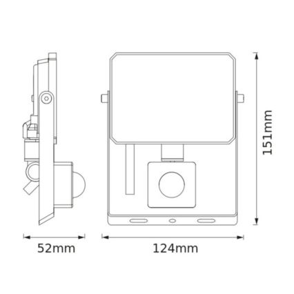 Osram - LED Reflektor se senzorem FLOODLIGHT LED/20W/230V 4000K IP65
