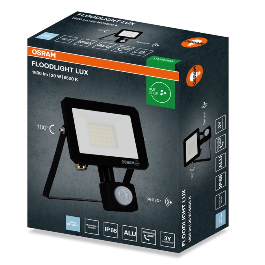 Osram - LED Reflektor se senzorem FLOODLIGHT LED/20W/230V 6500K IP65