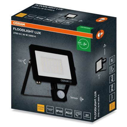 Osram - LED Reflektor se senzorem FLOODLIGHT LED/30W/230V 3000K IP65