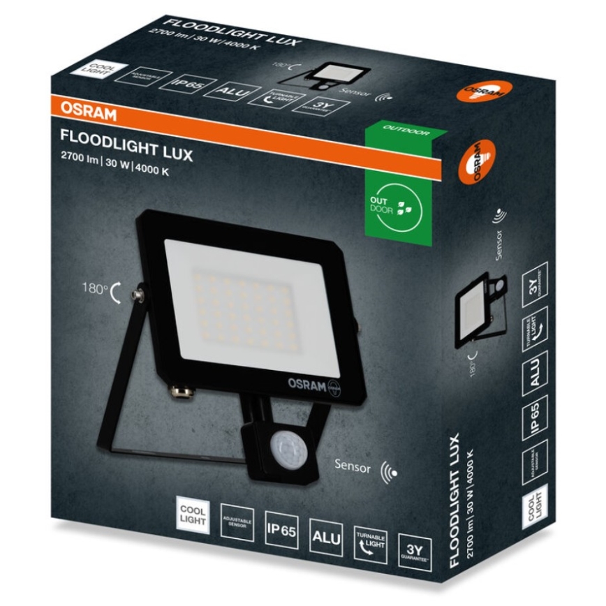 Osram - LED Reflektor se senzorem FLOODLIGHT LED/30W/230V 4000K IP65