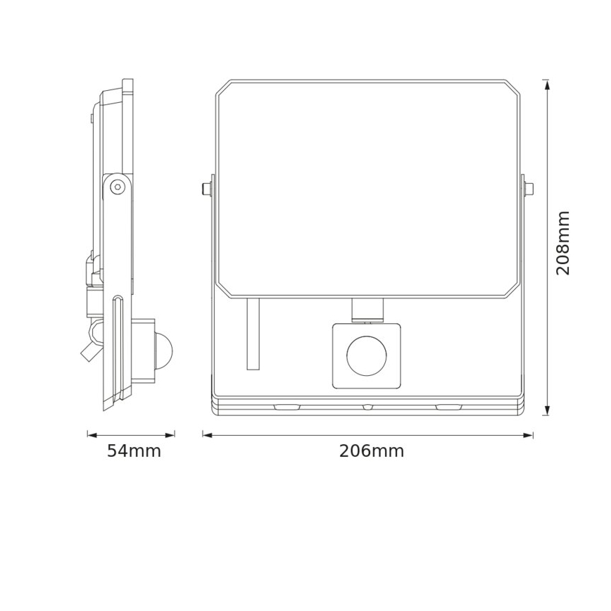 Osram - LED Reflektor se senzorem pohybu a soumraku FLOODLIGHT LED/50W/230V 3000K IP65 černá