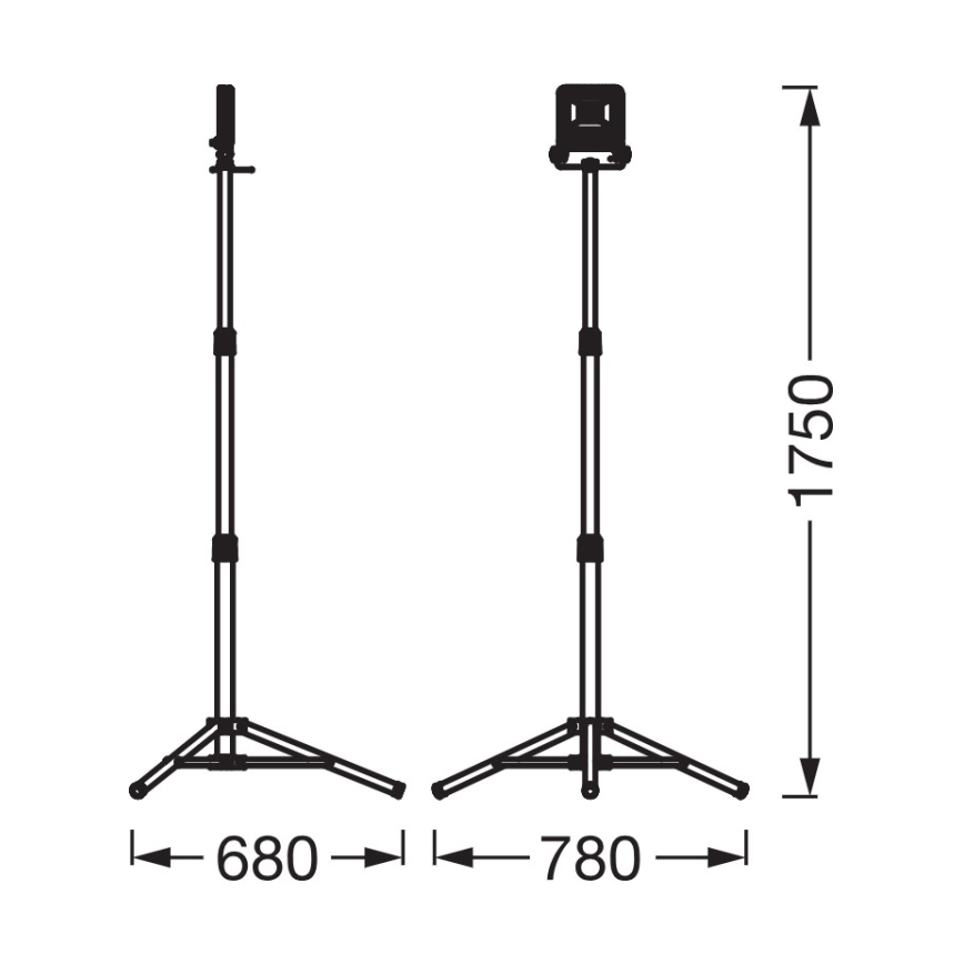 Osram - LED Reflektor se stojanem TRIPOD LED/30W/230V 4000K IP65 oranžová