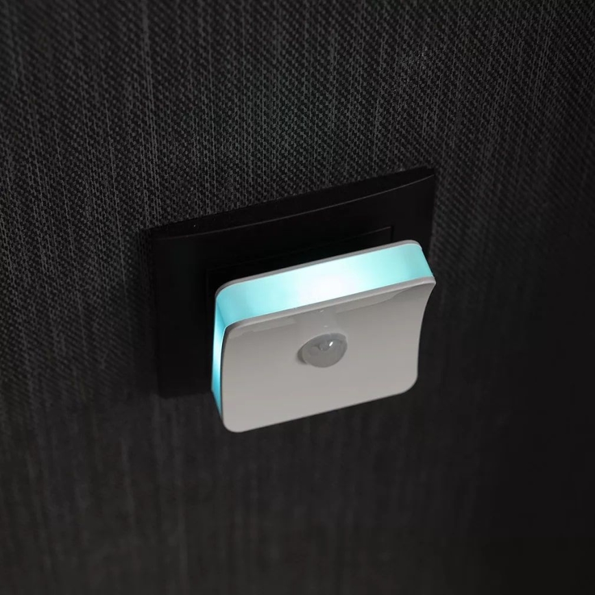 Osram - LED RGB Orientační svítidlo do zásuvky se senzorem LUNETTA LED/0,3W/230V