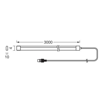 Osram - LED RGBW Stmívatelný solární pásek FLEX MAGIC 3m LED/1,2W/3,7V 2000 mAh IP44 + dálkové ovládání