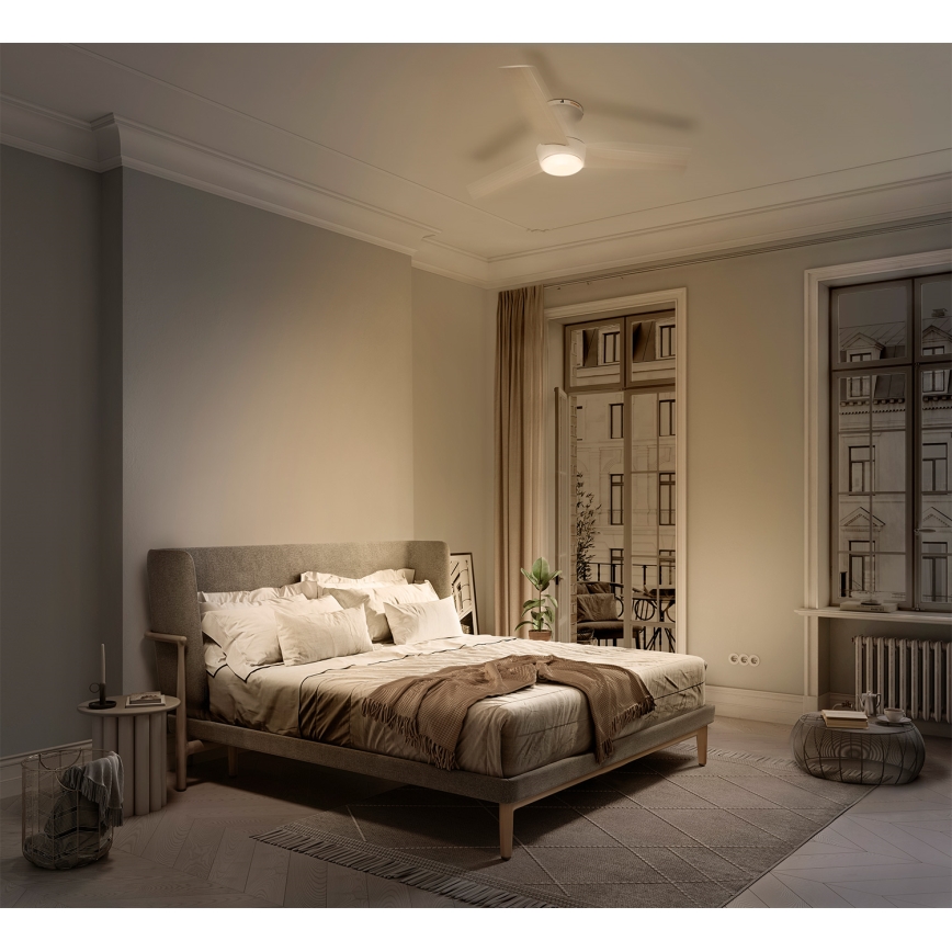 Osram - LED RGB Stmívatelný stropní ventilátor NORDES LED/18W/230V 3000-6500K + dálkové ovládání