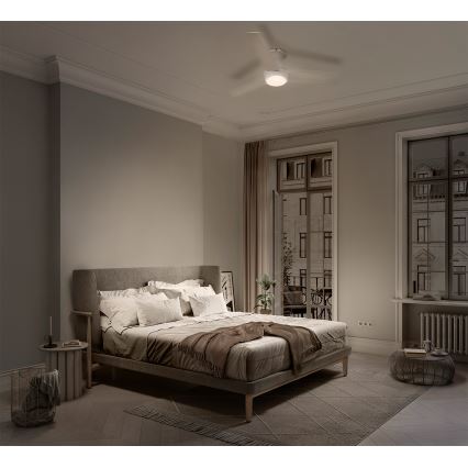 Osram - LED RGB Stmívatelný stropní ventilátor NORDES LED/18W/230V 3000-6500K + dálkové ovládání