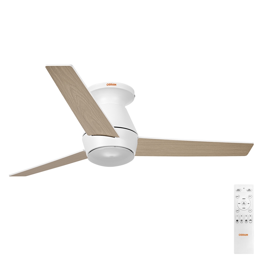 Osram - LED RGB Stmívatelný stropní ventilátor NORDES LED/18W/230V 3000-6500K + dálkové ovládání