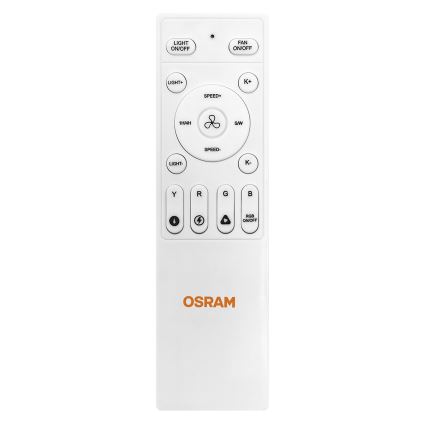 Osram - LED RGB Stmívatelný stropní ventilátor NORDES LED/18W/230V 3000-6500K + dálkové ovládání
