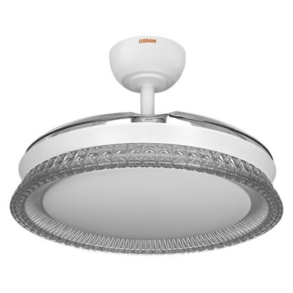 Osram - LED RGB Stmívatelné stropní svítidlo s ventilátorem CIERZO LED/35W/230V 3000-6500K + dálkové ovládání