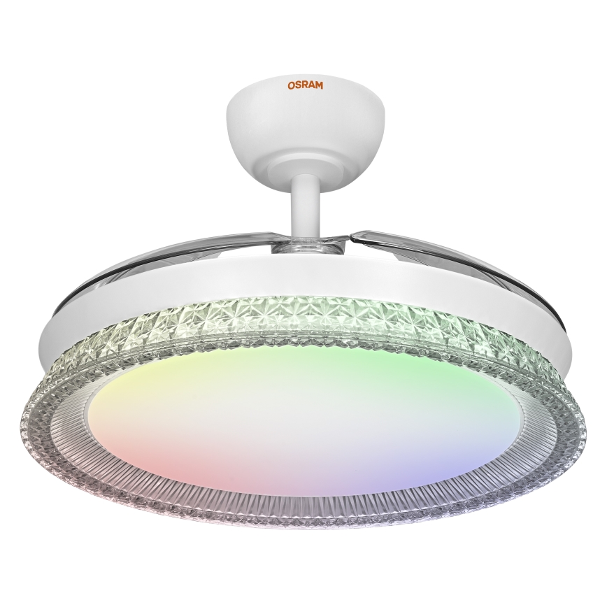 Osram - LED RGB Stmívatelné stropní svítidlo s ventilátorem CIERZO LED/35W/230V 3000-6500K + dálkové ovládání