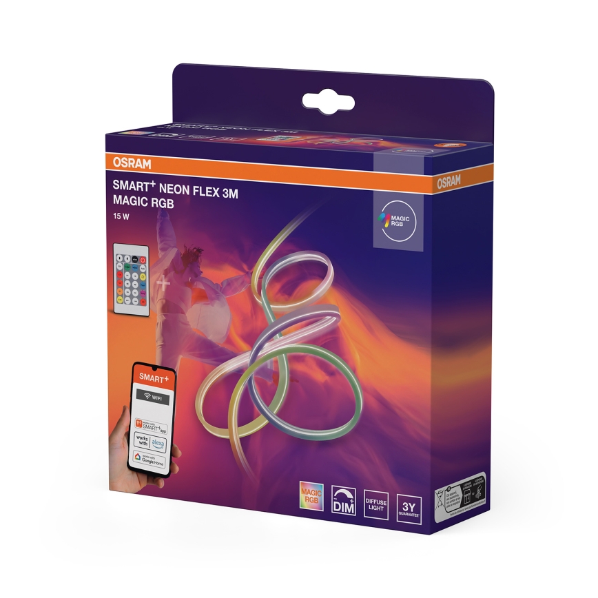 Osram - LED RGB Stmívatelný venkovní pásek SMART+ MAGIC 3m LED/15W/230V IP44 Wi-Fi+ dálkové ovládání