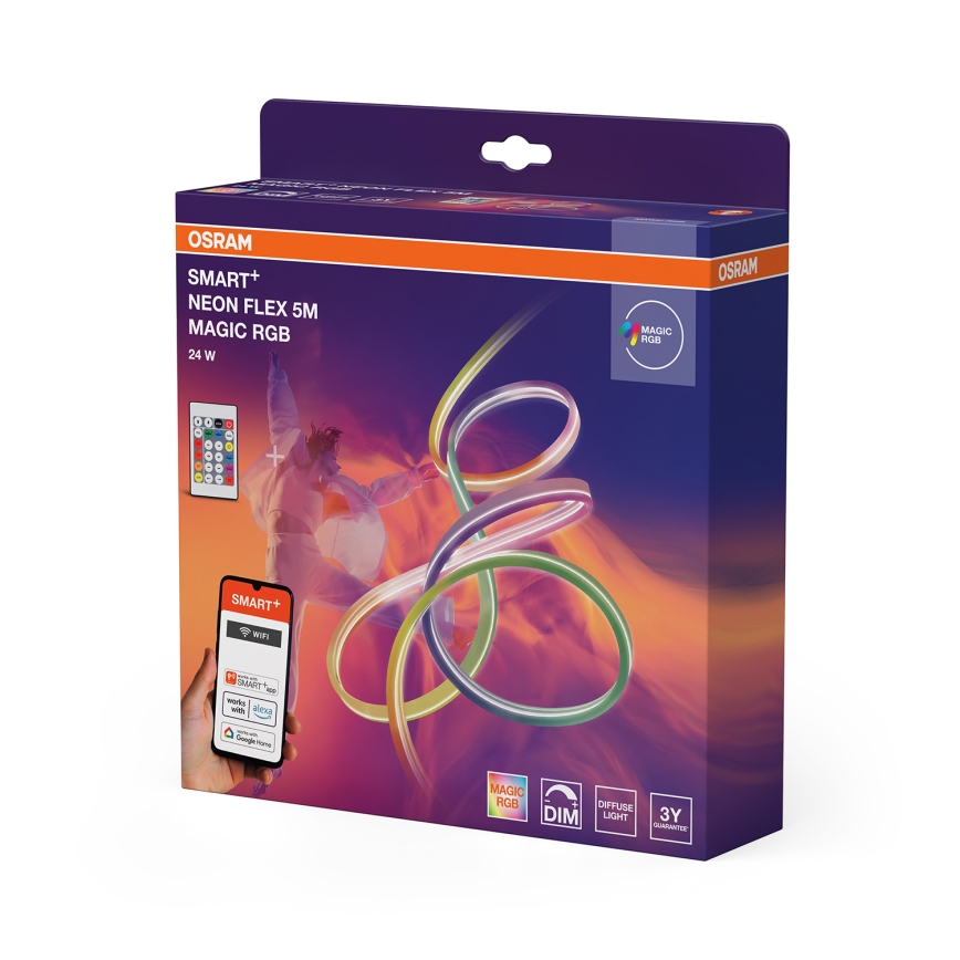 Osram - LED RGB Stmívatelný venkovní pásek SMART+ MAGIC 5m LED/24W/230V IP44 Wi-Fi+ dálkové ovládání