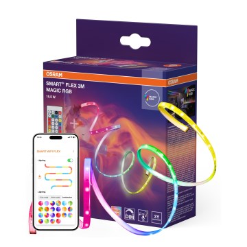 Osram - LED RGB Stmívatelný pásek SMART+ MAGIC FLEX 3m LED/15,5W/230V Wi-Fi + dálkové ovládání