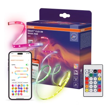 Osram - LED RGB Stmívatelný pásek SMART+ MAGIC FLEX 5m LED/24W/230V Wi-Fi + dálkové ovládání