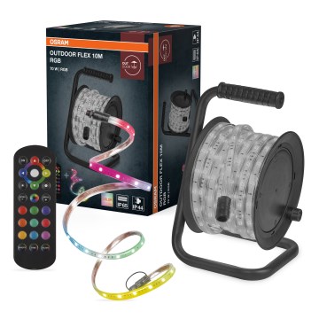 Osram - LED RGB Stmívatelný venkovní pásek FLEX 10m LED/70W/230V IP65 + dálkové ovládání