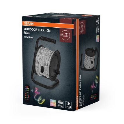 Osram - LED RGB Stmívatelný venkovní pásek FLEX 10m LED/70W/230V IP65 + dálkové ovládání