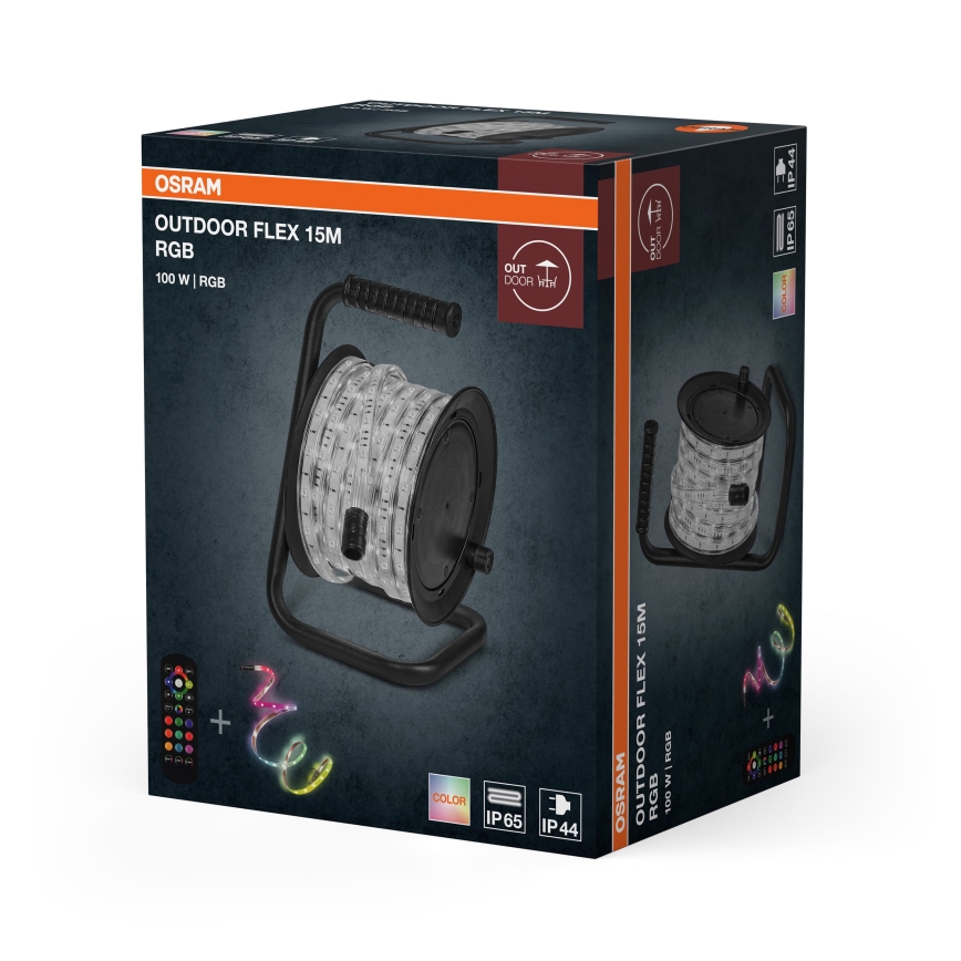 Osram - LED RGB Stmívatelný venkovní pásek FLEX 15m LED/100W/230V IP65 + dálkové ovládání