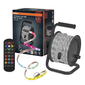 Osram - LED RGB Stmívatelný venkovní pásek FLEX 20m LED/135W/230V IP65 + dálkové ovládání