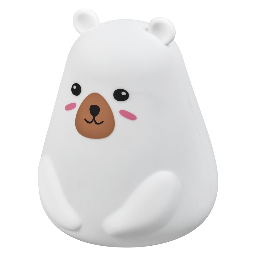 Osram - LED RGBW Stmívatelná dětská dotyková lampička NIGHTLUX BEAR LED/0,7W/3,7V 1200 mAh bílá