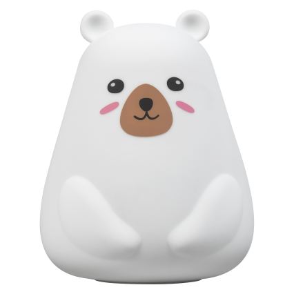 Osram - LED RGBW Stmívatelná dětská dotyková lampička NIGHTLUX BEAR LED/0,7W/3,7V 1200 mAh bílá