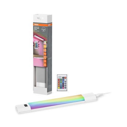 Osram - LED RGBW Stmívatelné podlinkové svítidlo se senzorem pohybu LINEAR EDGE LED/4W/230V 30 cm bílá + dálkové ovládání