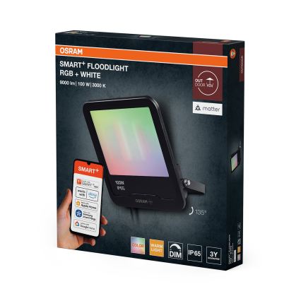 Osram - LED RGBW Stmívatelný reflektor SMART+ FLOODLIGHT LED/100W/230V IP65 Wi-Fi