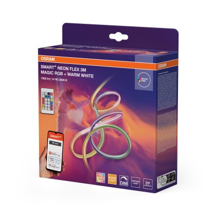 Osram - LED RGBW Stmívatelný venkovní pásek SMART+ MAGIC 3m LED/14W/230V IP44 Wi-Fi + dálkové ovládání