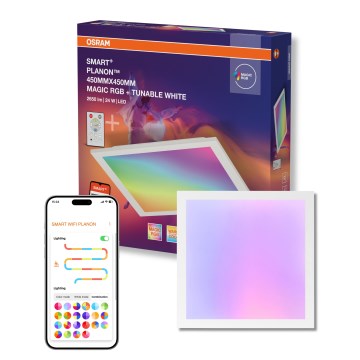 Osram - LED RGBW Stmívatelné stropní svítidlo SMART+ MAGIC LED/24W/230V 2700-6500K 45x45 cm Wi-Fi + dálkové ovládání