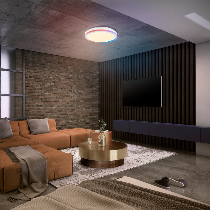 Osram - LED RGBW Stmívatelné stropní svítidlo SMART+ MAGIC LED/38W/230V pr. 49 cm bílá 2700-6500K Wi-Fi