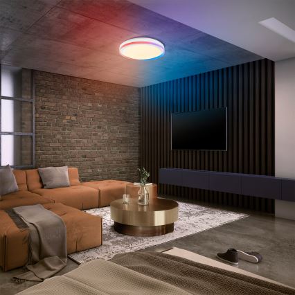 Osram - LED RGBW Stmívatelné stropní svítidlo SMART+ MAGIC LED/38W/230V pr. 49 cm bílá 2700-6500K Wi-Fi
