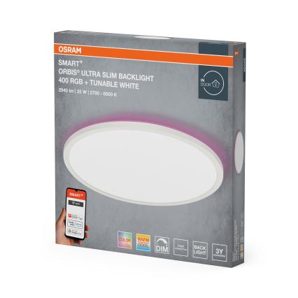 Osram - LED RGBW Stmívatelné stropní svítidlo SMART+ ORBIS LED/25W/230V pr. 40 cm 2700-6500K Wi-Fi