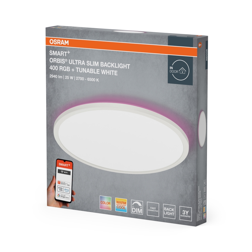 Osram - LED RGBW Stmívatelné stropní svítidlo SMART+ ORBIS LED/25W/230V pr. 40 cm 2700-6500K Wi-Fi