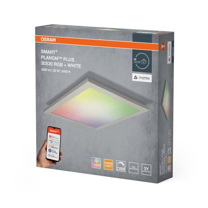 Osram - LED RGBW Stmívatelné stropní svítidlo SMART+ PLANON LED/20W/230V 30x30 cm