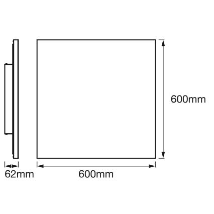 Osram - LED RGBW Stmívatelné stropní svítidlo SMART+ PLANON LED/40W/230V 60x60 cm 3000-6500K Wi-Fi